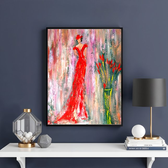 Lady in red poster (Creator Uploaded)