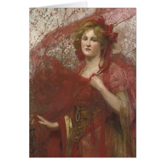 Lady in Red Spring Cards (Front)