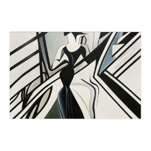 Lady in Silhouette Art Deco
