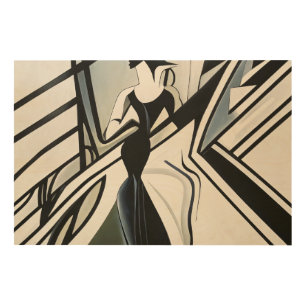 Lady in Silhouette Art Deco