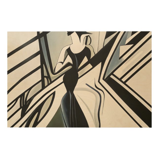 Lady in Silhouette Art Deco (Front)
