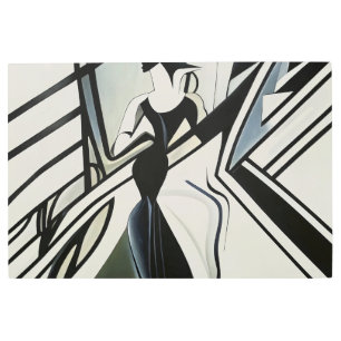 Lady in Silhouette Art Deco