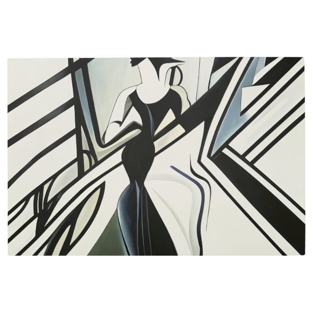 Lady in Silhouette Art Deco (Front)