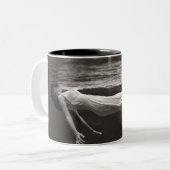 Lady in the Coffee Two-Tone Coffee Mug (Front Left)