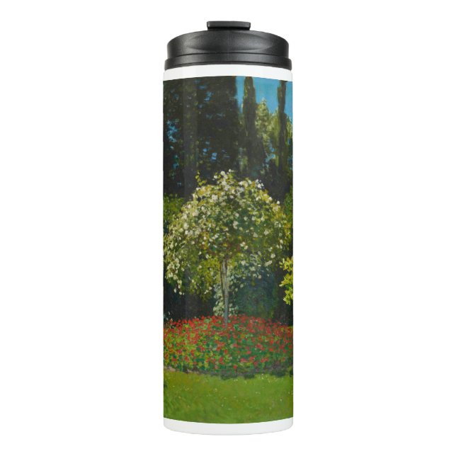 Lady in the Garden 1867 by Claude Monet Thermal Tumbler (Front)