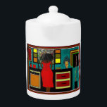 'LADY IN THE KITCHEN' TEAPOT<br><div class="desc">ENJOY SITTING WITH YOUR FRIENDS POURING YOUR FAVORITE TEA FROM THE BEAUTIFUL 'LADY IN THE KITCHEN' TEAPOT... RELAX, REFLECT, RELEASE AND RENEW WITH YOURSELF OR A FRIEND... IT'S TEA TIME... </div>