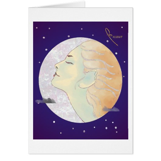lady in the moon cards (Front)