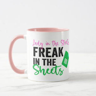 Lady in the Streets Freak in the Sheets Mug