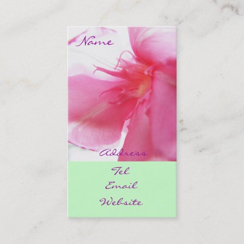 Lady In The Wind Business Card