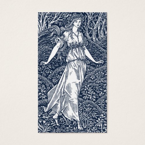 lady in the Woods Business Card Template