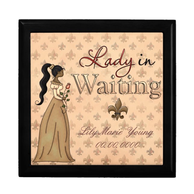 Lady In Waiting Gift Box in Ebony (Front)