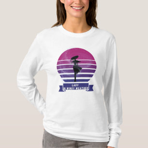 Lady in Windy Weather Long Sleeve T-Shirt