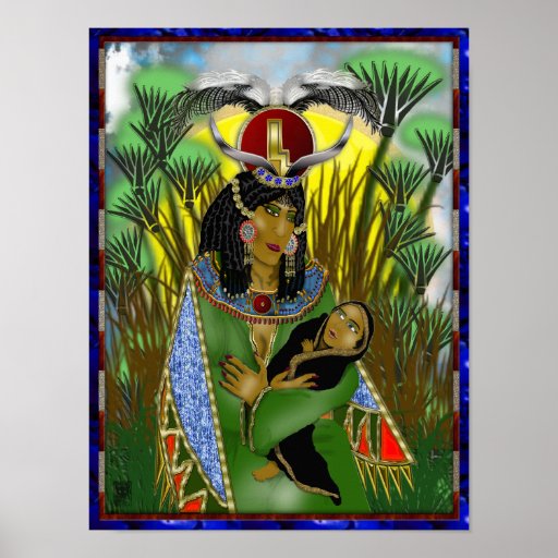 lady isis among the rushes poster | Zazzle