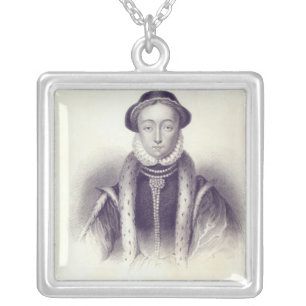 Lady Jane Grey, engraved by S. Freeman Silver Plated Necklace