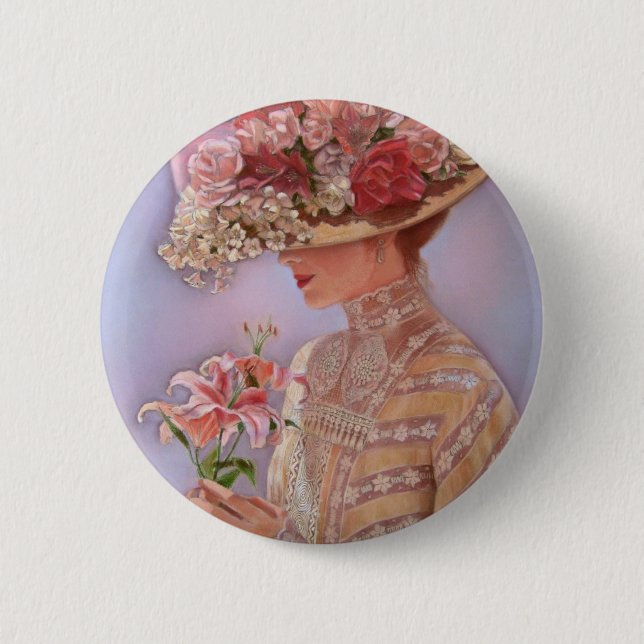 Lady Jessica Pinback Button (Front)