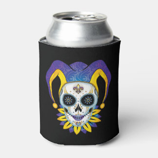 Lady Jester Skull Can Cooler