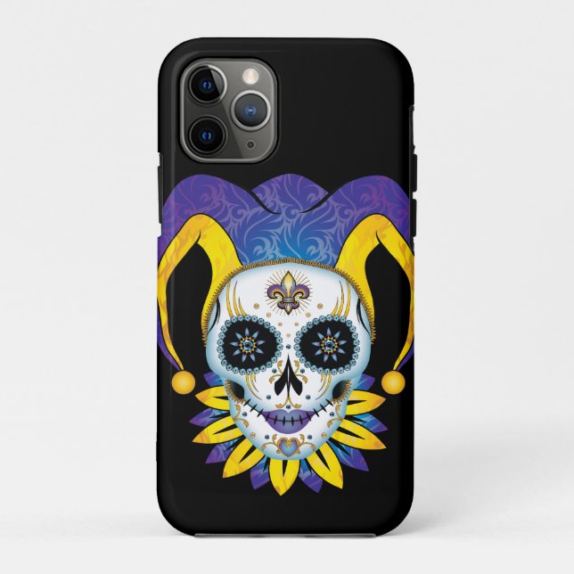 Lady Jester Skull Case-Mate iPhone Case (Back)