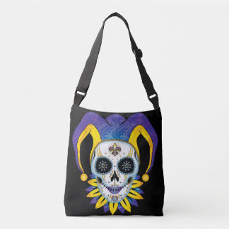 Lady Jester Skull Crossbody Bag