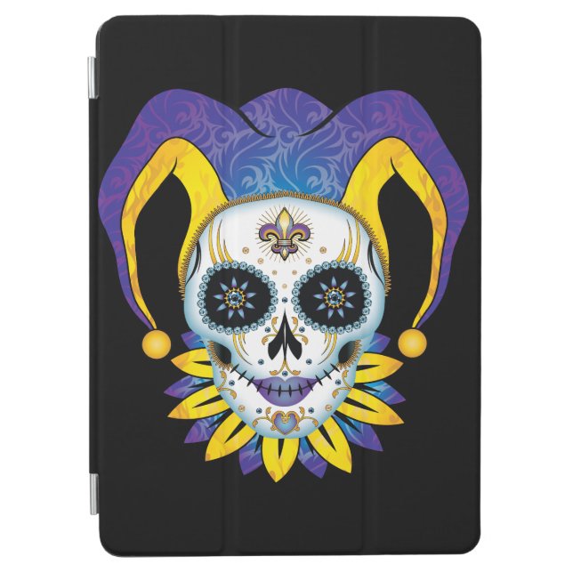 Lady Jester Skull iPad Air Cover (Front)