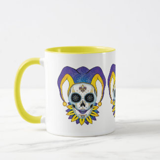 Lady Jester Skull Mug