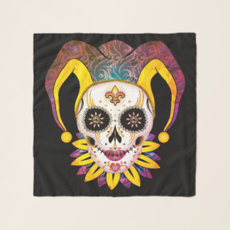 Lady Jester Skull Scarf