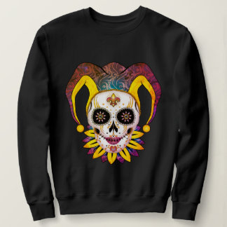 Lady Jester Skull Sweatshirt