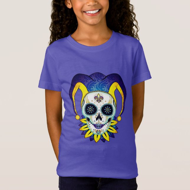 Lady Jester Skull T-Shirt (Front)