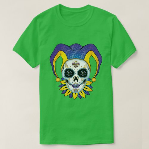 Lady Jester Skull T_Shirt