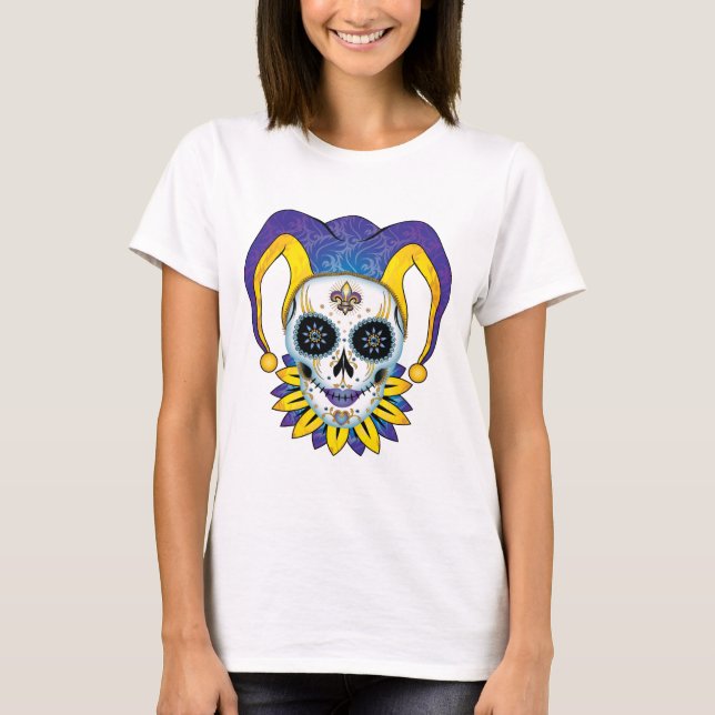 Lady Jester Skull T-Shirt (Front)