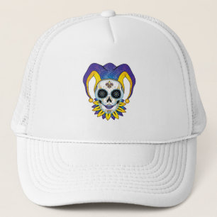 Lady Jester Skull Trucker Hat