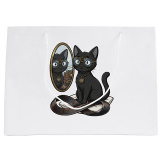 Lady Justice Black Cat Law Student Tote Bag