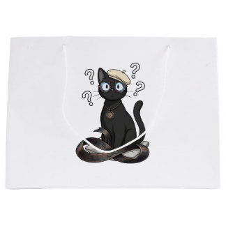 Lady Justice Black Cat Law Student Tote Bag