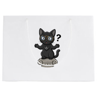 Lady Justice Black Cat Law Student Tote Bag