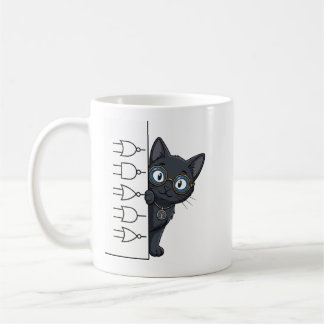 Lady Justice Black Cat Lawyer Coffee Mug