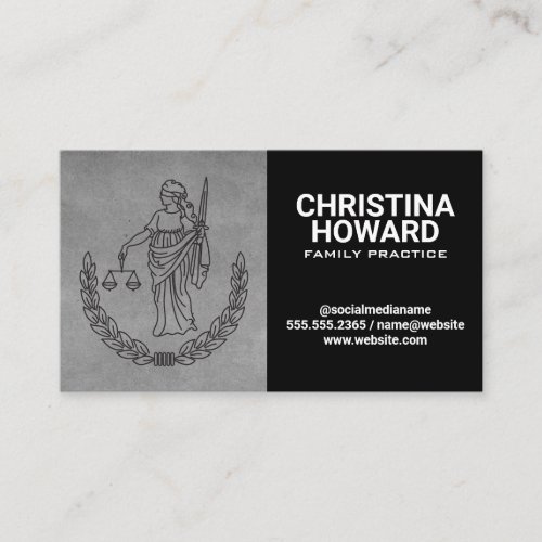 Lady Justice Business Card