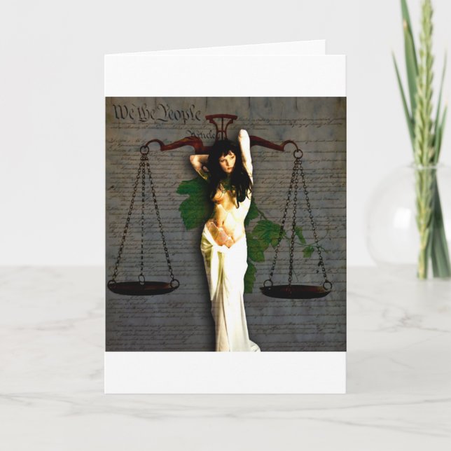 Lady Justice Card (Front)