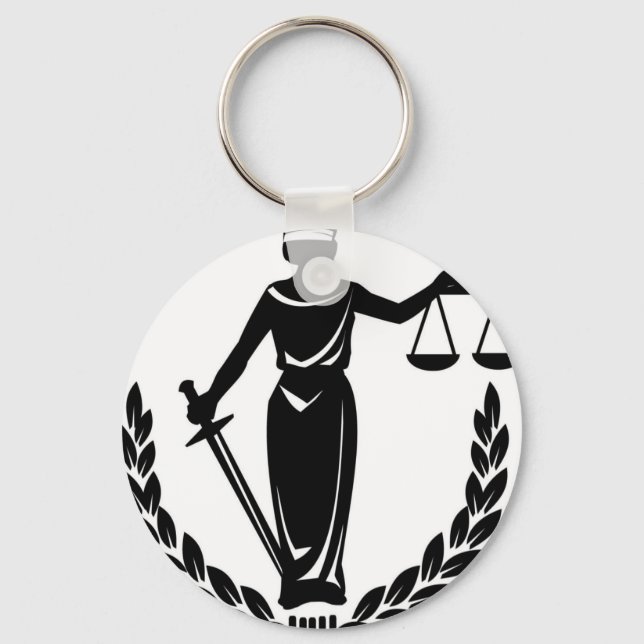 LADY JUSTICE CO KEYCHAIN (Front)