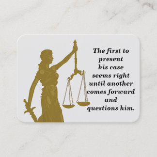 Lady Justice - Legal Bible Memory Card