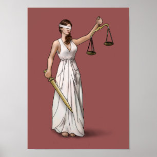 Lady Justice - Marsala Poster