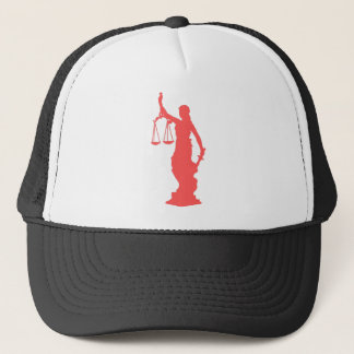 Lady Justice Pink Trucker Hat