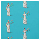 Lady Justice - Scuba Blue Fabric