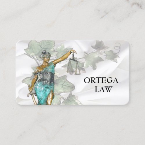 Lady Justice  Template Business Card