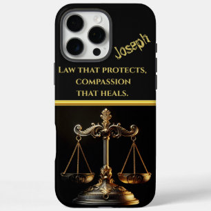 Lady Justice With Scales Art iPhone 16 Pro Max Case