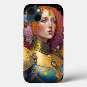 Lady Knight Warrior Armor Fantasy Art iPhone 13 Case