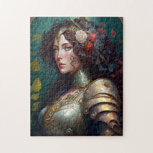 Lady Knight Warrior Armor Fantasy Art Jigsaw Puzzle (Vertical)