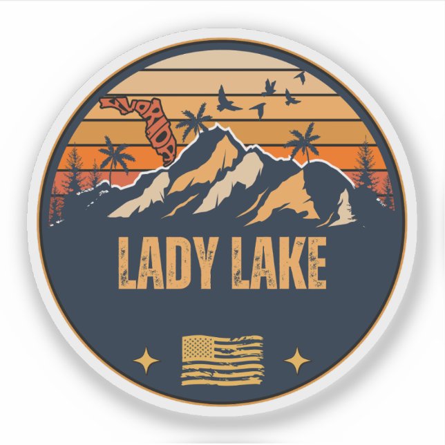 Lady Lake, Florida  Sticker (Front)