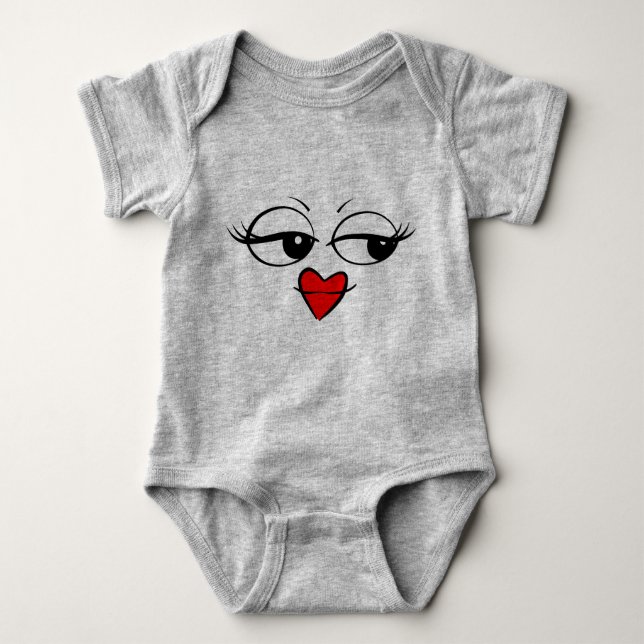 Lady Lashes Baby Bodysuit (Front)