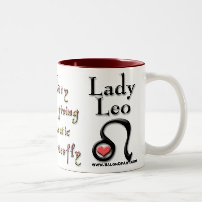 Lady Leo Zodiac Two-Tone Coffee Mug (Right)