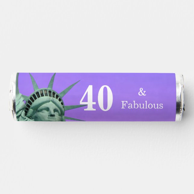 Lady Liberty 40th Birthday Breath Savers® Mints (Front)