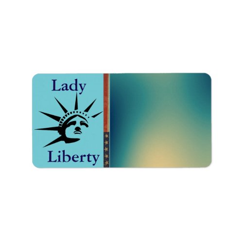 Lady Liberty Address Label